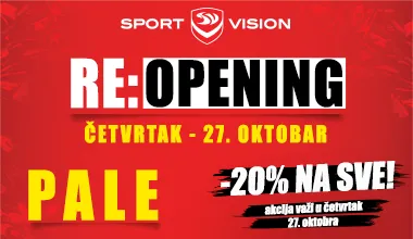 SPORT VISION RADNJA  NA PALAMA DOBIJA NOVI IZGLED!