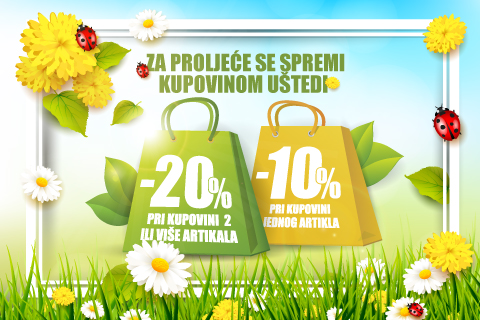 ZA PROLJEĆE SE SPREMI KUPOVINOM UŠTEDI 