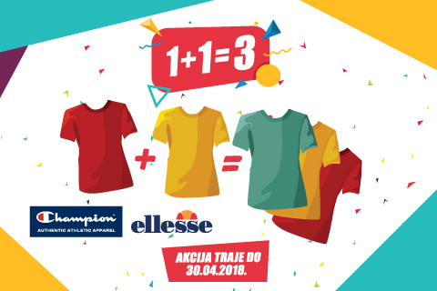 CHAMPION I ELLESSE SUPER SNIŽENJE