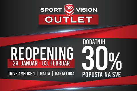 REOPENING: SPORT VISION OUTLET – BANJALUKA