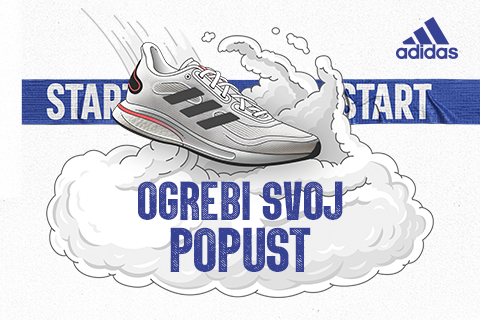 OGREBI KARTICU I OSVOJI POPUST IZNENAĐENJA NA NOVE ADIDAS PATIKE ZA TRČANJE