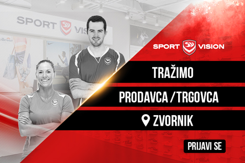 Tražimo pojačanje: Prodavac u Sport Vision maloprodajnom objektu