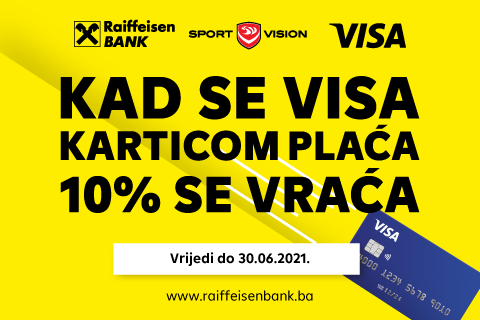 ISKORISTITE SPECIJALNE POGODNOSTI KOJE VAM DARUJU SPORT VISION I RAIFFEISEN BANKA