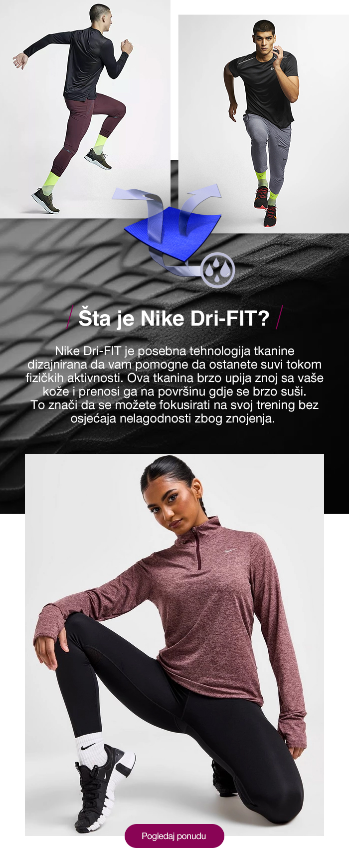 Nike Dri-FIT odjeća za performanse | Sport Vision – Prodavnica Sportske ...