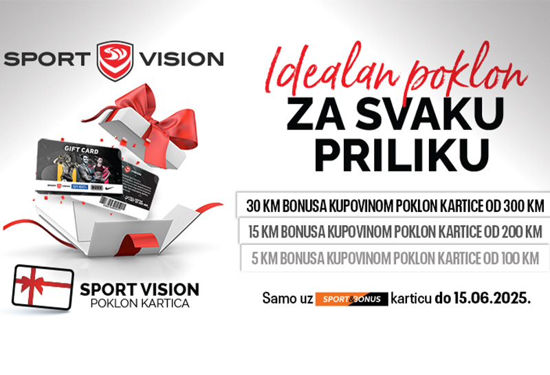 OSTVARI BONUSE UZ SPORT VISION GIFT CARD