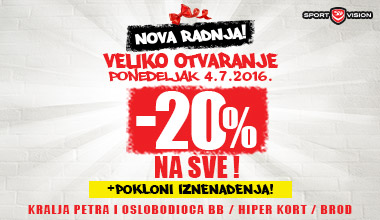 SPORT VISION OTVARA PRVU MULTIBREND PRODAVNICU U BRODU!