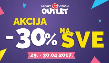 30% POPUSTA U SPORT VISION OUTLET PRODAVNICAMA