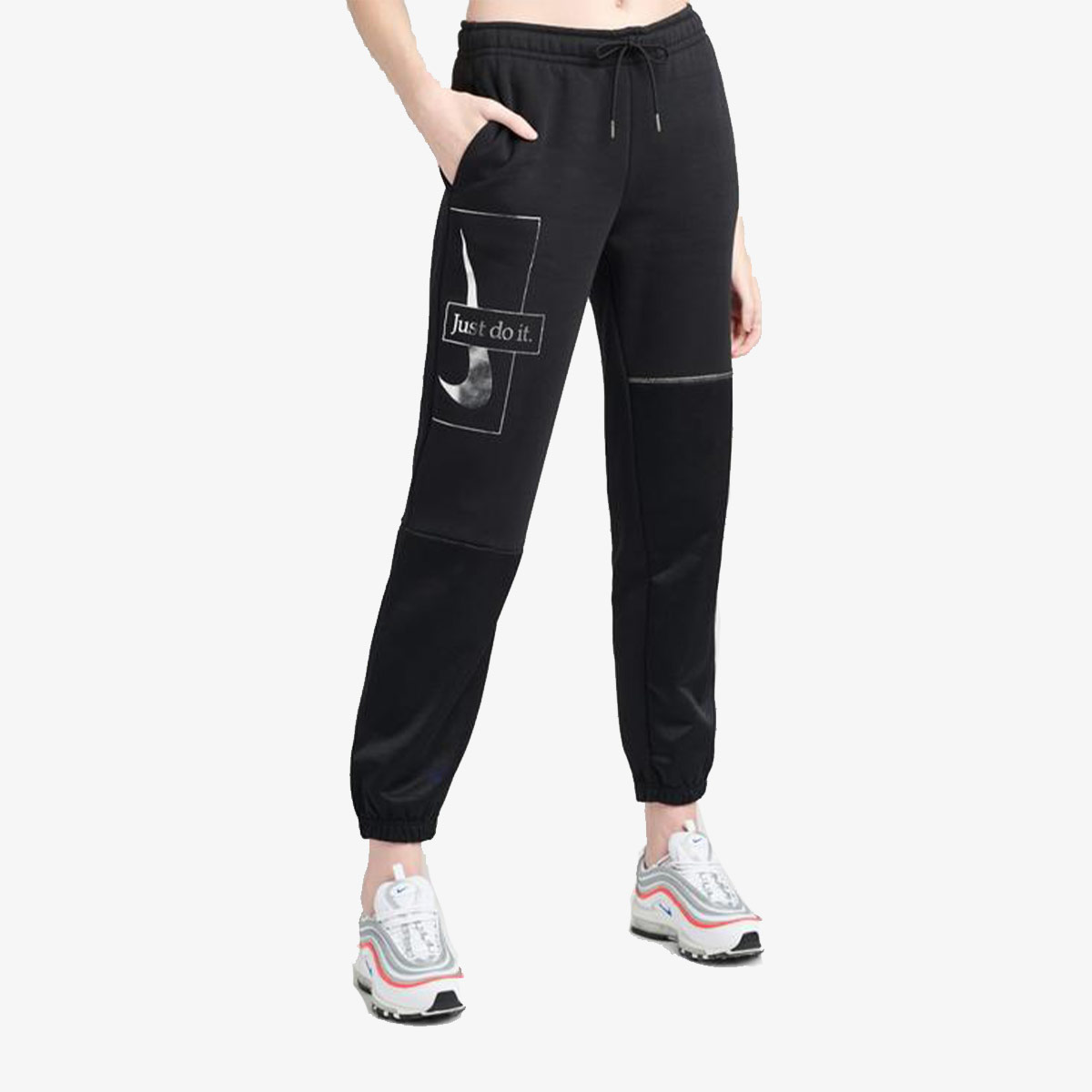 nike kelnės w nsw icn clsh flc pant bb