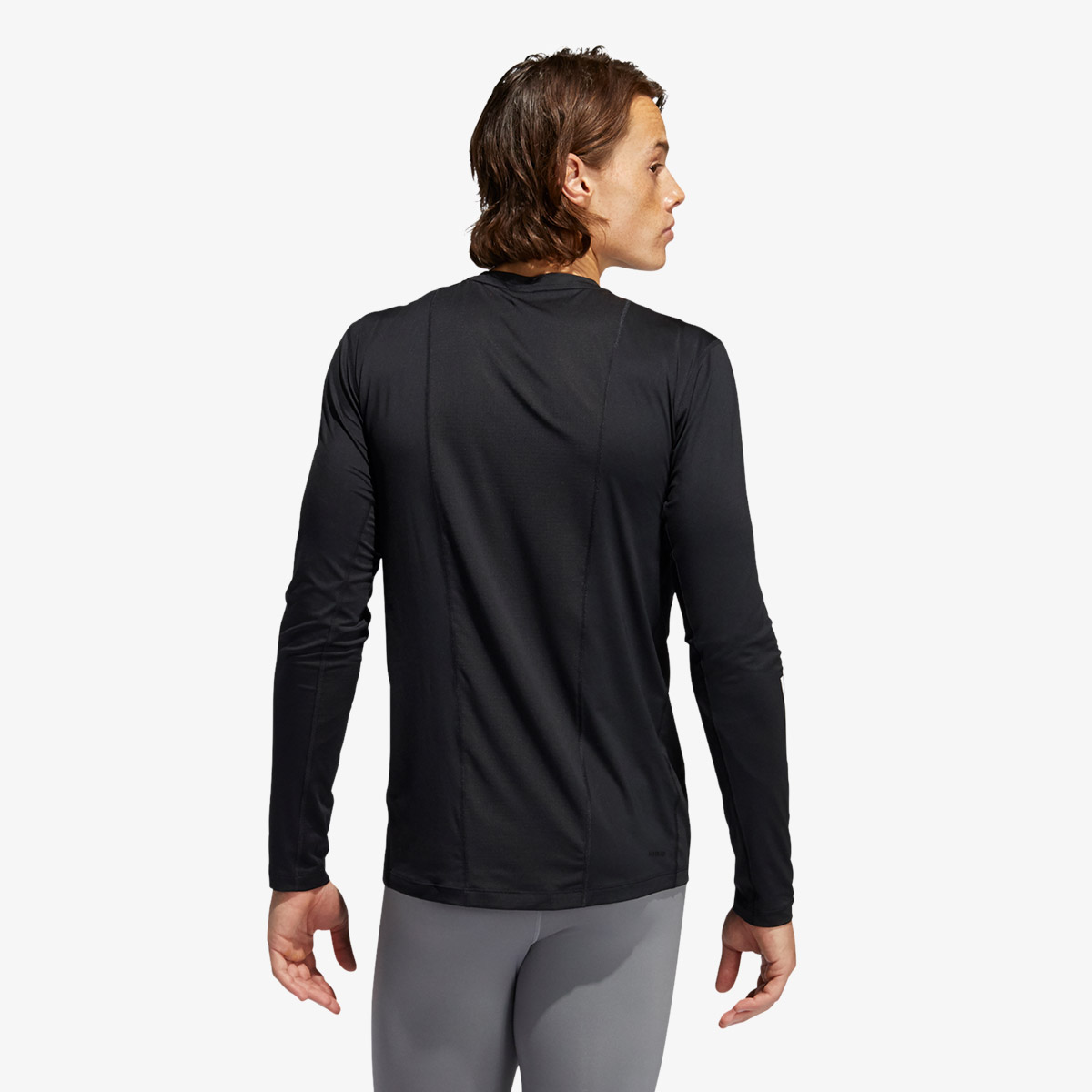 adidas Techfit 3-Stripes Fitted Long-Sleeve 