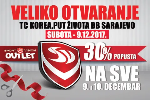NOVI SPORT VISION OUTLET U SARAJEVU
