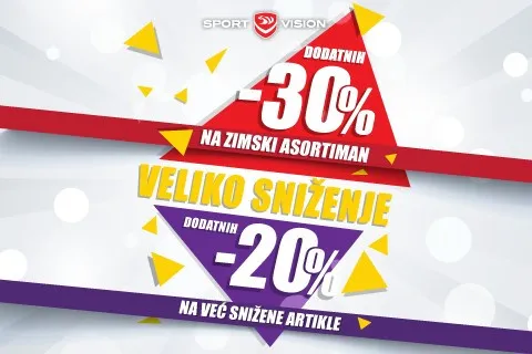 VELIKO SNIŽENJE ZA KRAJ MJESECA