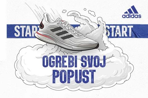 OGREBI KARTICU I OSVOJI POPUST IZNENAĐENJA NA NOVE ADIDAS PATIKE ZA TRČANJE