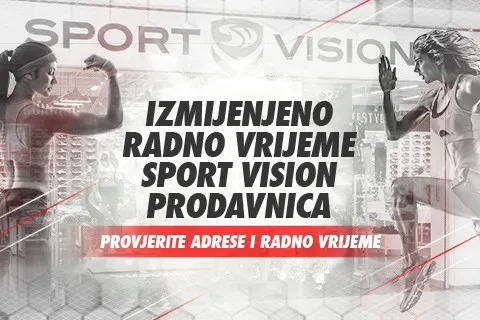 IZMIJENJENO RADNO VRIJEME SPORT VISION PRODAVNICA