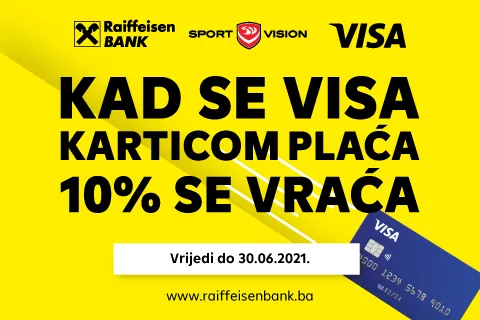 ISKORISTITE SPECIJALNE POGODNOSTI KOJE VAM DARUJU SPORT VISION I RAIFFEISEN BANKA