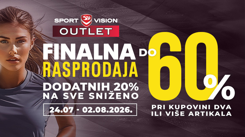 Finalna rasprodaja u Sport Vision Outletima: ljetnji artikli po dvostruko nižim cijenama