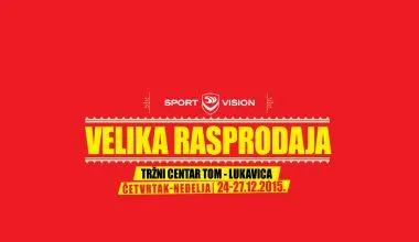 VELIKA NOVOGODIŠNJA RASPRODAJA U ISTOČNOM SARAJEVU!