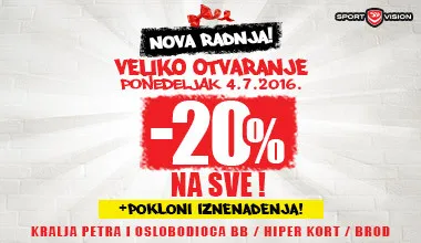 SPORT VISION OTVARA PRVU MULTIBREND PRODAVNICU U BRODU!