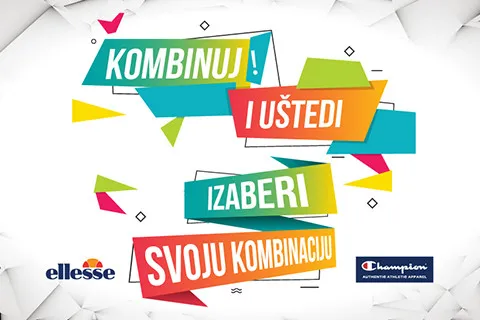 KOMBINUJ I UŠTEDI – Champion ili Ellesse kombinacija