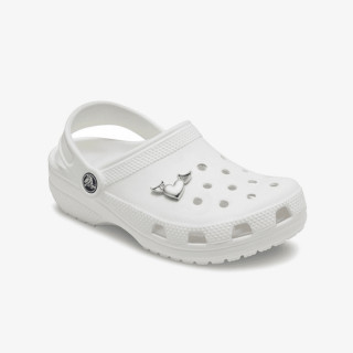 Crocs SILVER METAL HEART AND WINGS 