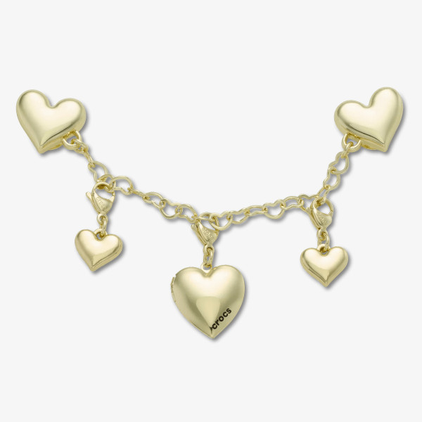 Crocs JIBBITZ/GOLD HEART CHAIN 