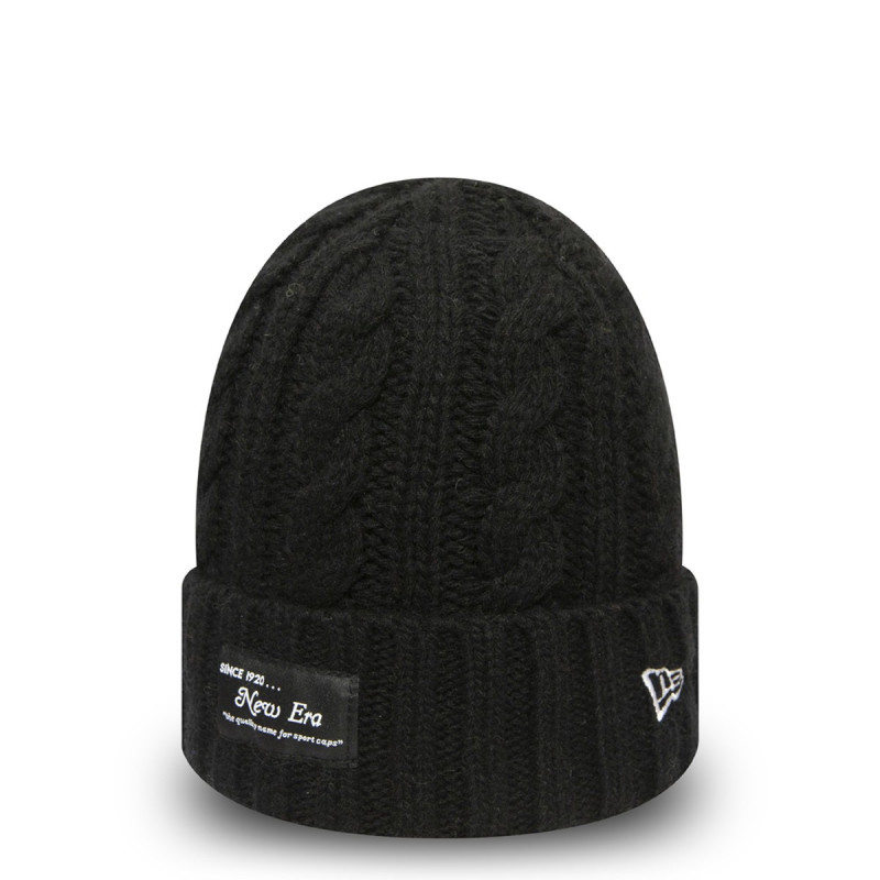 KAPA NEW ERA RIBBED CUFF KNIT NE BLK 