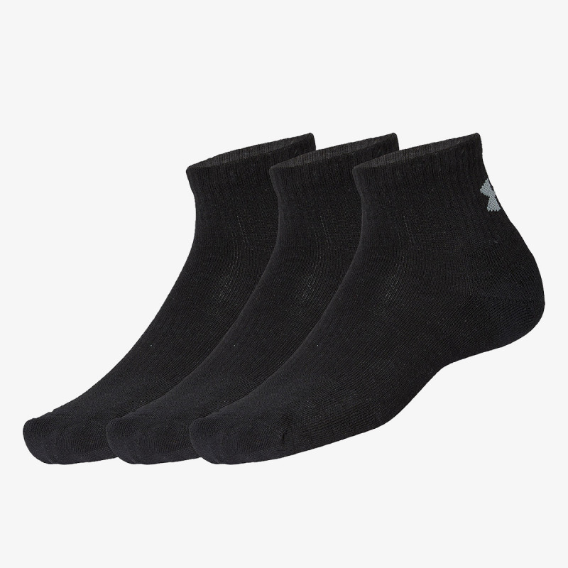 Under Armour UA Training Cotton Quarter Socks 3-Pack 