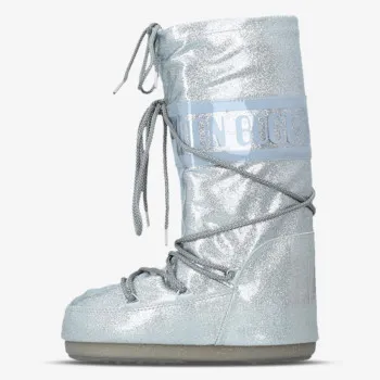 Moon Boot MB ICON GLITTER SILVER 35-44 