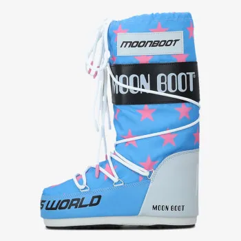 Moon Boot MB ICON RETROBIKER PINK STARS 35-47 