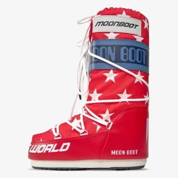 Moon Boot MB ICON RETROBIKER WHITE STARS 35-47 