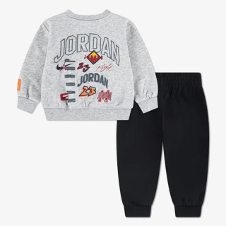 Nike JDB MJ DYNASTY FT CREW SET 