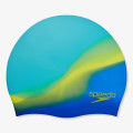 Speedo MULTI COLOUR SILC CAP JU BLUE/GREEN 
