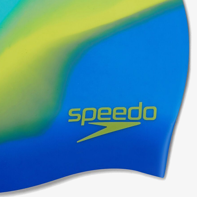 Speedo MULTI COLOUR SILC CAP JU BLUE/GREEN 