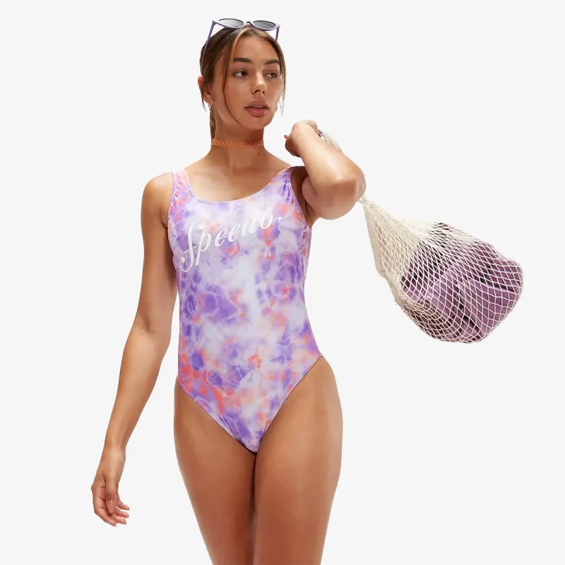 SPEEDO Printed Logo Deep U-Back 