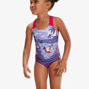 Speedo Girls LTS  Printed Racerback 