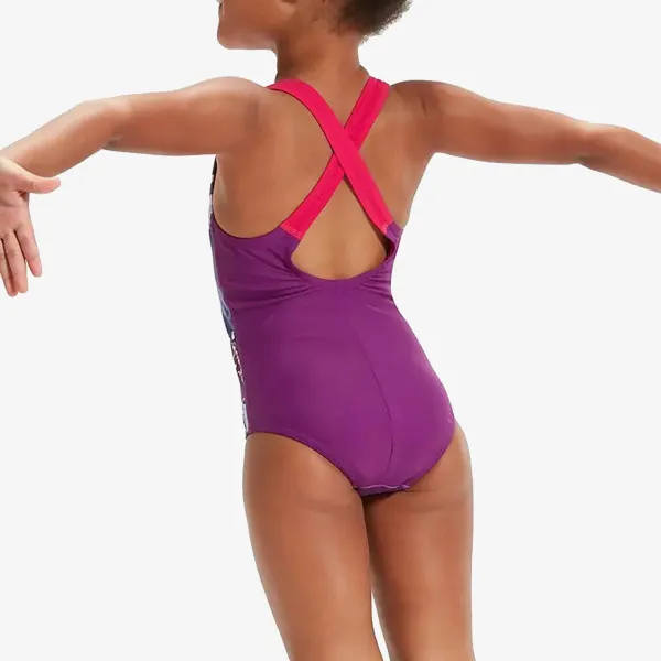 SPEEDO Girls LTS  Printed Racerback 