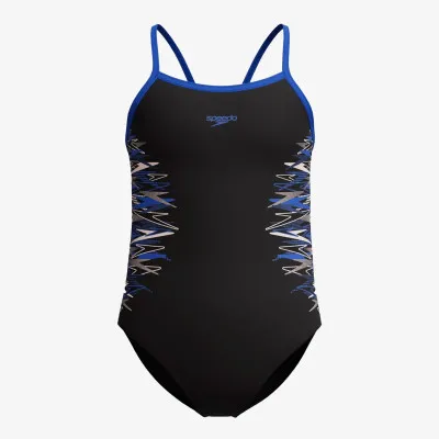 Speedo PLMT TSTRP MSCLBCK 1PC BLK/BLU 
