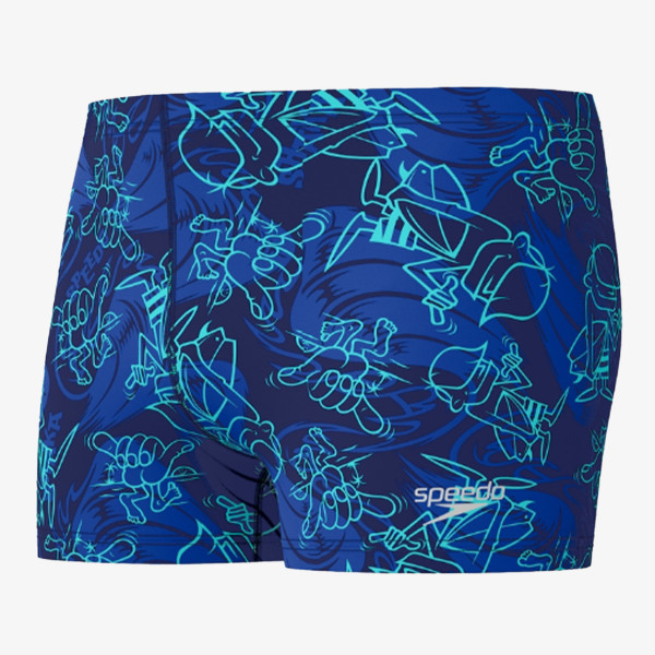 Speedo BEACHSTAR PRINT SQUARE LEG BLUE 