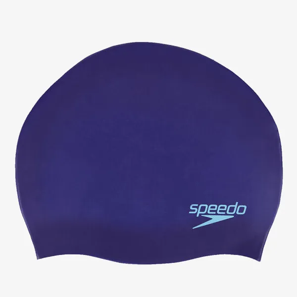 Speedo MOULDED SILC CAP JU PURPLE/BLUE 