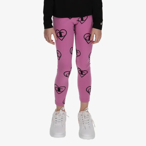 CHAMPION GIRLS HEART AOP LEGGINGS 