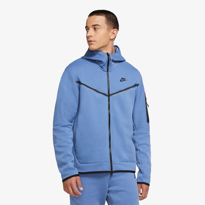 nike dukserica w nsw tch flc wr hoodie fz