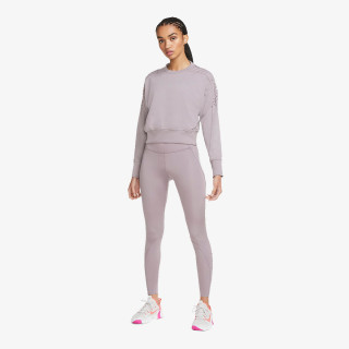 Nike W NK THRMA FLC CROP LC LS CREW 