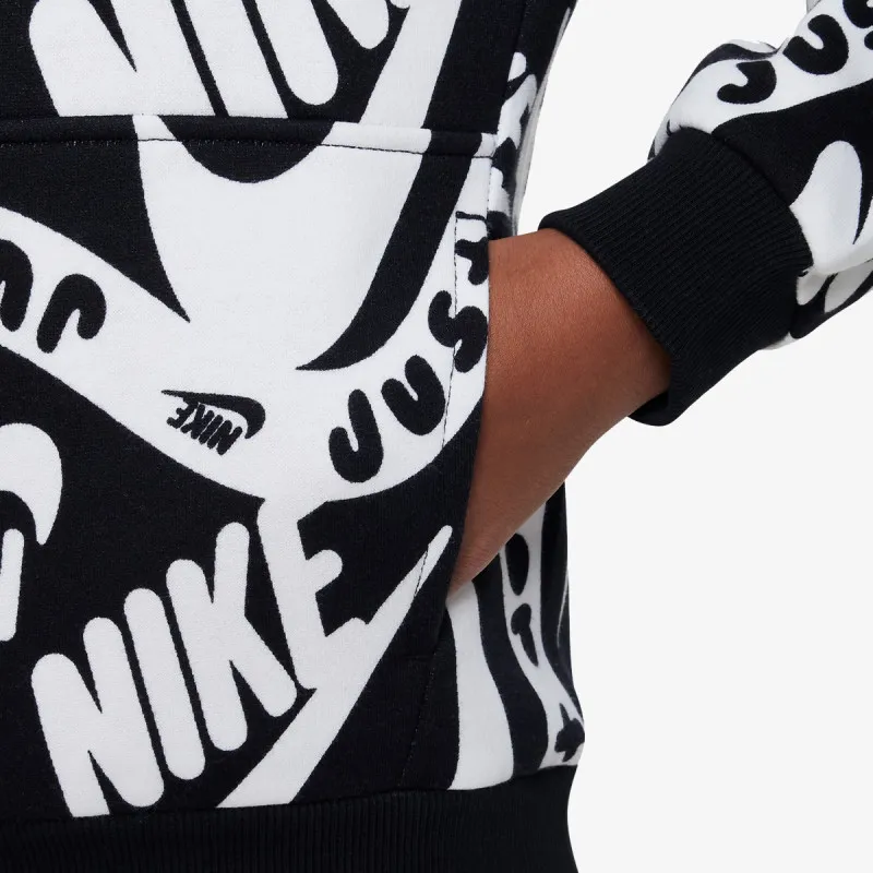 NIKE K CLUB FLC HBR PO HOODIE AOP 