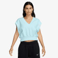 Nike W NSW PHNX FLC SLVLS VNECK CRP 