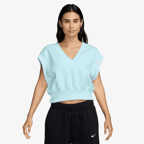 Nike W NSW PHNX FLC SLVLS VNECK CRP 
