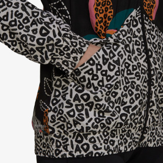 adidas Farm Rip Print Relaxed Lightweight Windbreaker 