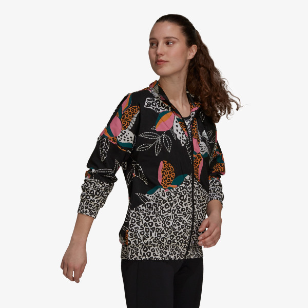 adidas Farm Rip Print Relaxed Lightweight Windbreaker 