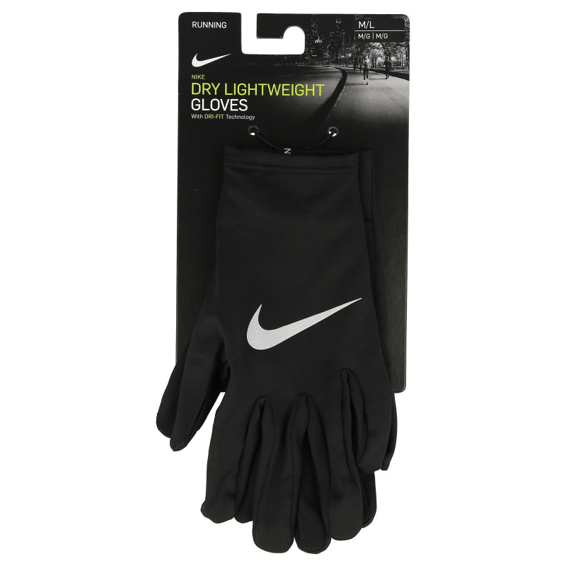 Nike NIKE MILER RUNNING GLOVE M/L BLACK/SILVE 