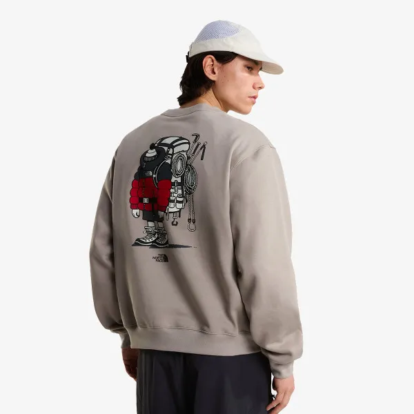 The North Face U GEAR UP GET OUT RLX CREW-GRAPHIC 