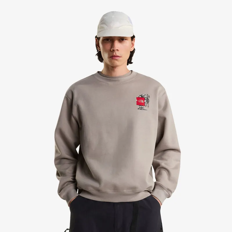 The North Face U GEAR UP GET OUT RLX CREW-GRAPHIC 