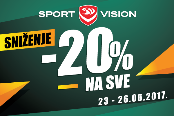 DODATNI POPUSTI U SPORT VISION PRODAVNICAMA!